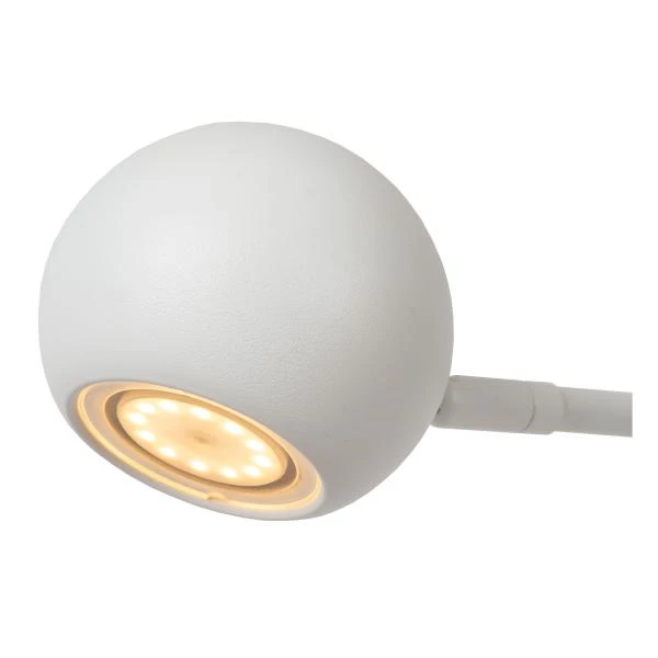 Lucide COMET - Lampadaire Rechargeable - Batterie/Piles - LED 3 StepDim - 1x3W 2700K - Blanc - détail 1